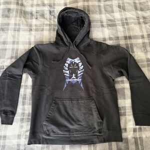 Star Wars Ahsoka Tano BlackHoodie Sweatshirt Adult Unisex Medium